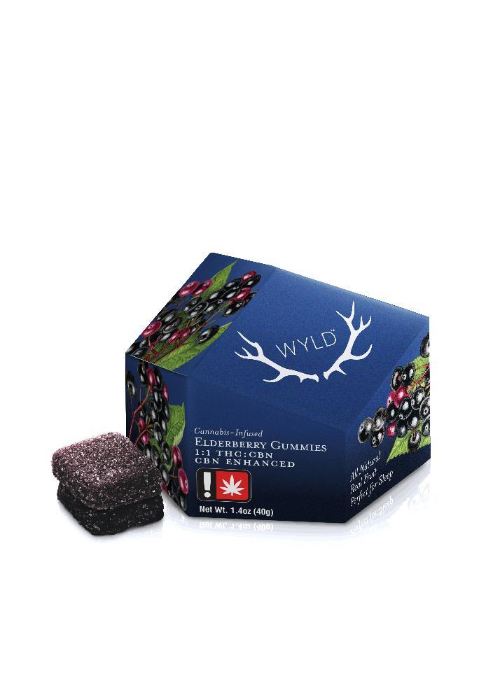 Elderberry 2:1 CBN + Indica Enhanced Gummies | 100mg THC:50mg CBN